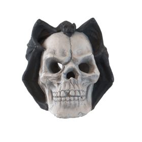 Demon Skull Gas Log For Fire Pit & Fireplace, Ventless, Halloween Decor