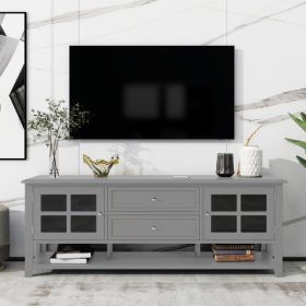 TV Stand For TVs Up To 60'', Entertainment Center With Multifunctional Storage Space, TV Cabinet With Modern Design, Media Console For Living Room, Be