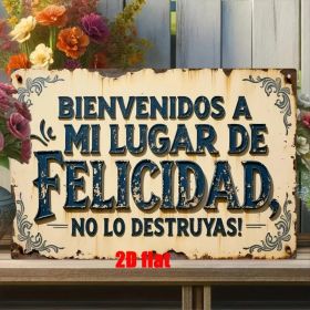 CIFbuy Welcome To My Happy Haven Do Not Ruin It Vintage Metal Sign Floral Rustic Wall Decor For Home Bar Cafe Man Cave Farmhouse Ideal Gift - TikTok,