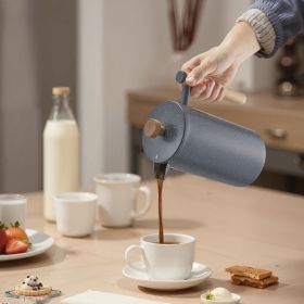 French Press Coffee Maker 34 Oz Stainless Steel French Coffee Press Black