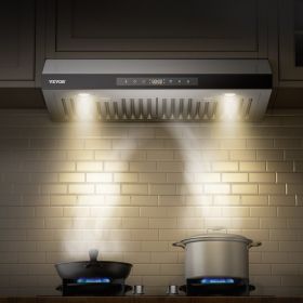 30' Under Cabinet Range Hood Vent Hood 900CFM Gesture & Touch Control