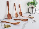 Six-piece wooden cooking spoon set – heat-resistant