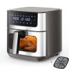 6.34QT Multi-Function Air Fryer with Ceramic Coating Suitable for Roast, Bake, Broil, Dehydrate, Reheat & Keep Warm, Digital Temperature (90°F-450°F)