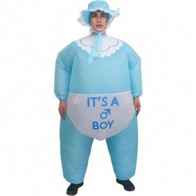 Perfect Valentine Gift Inflatable Costume For Adults With Pump Hilarious Blow Up Halloween Party Outfit, Group Costumes For Bachelorette Birthday Spor (Option: IF boy blue)